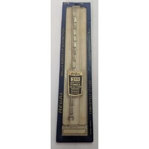 Regal 250 Watch Band Mens OS Silver New Vintage Adjustable Timex Compatible